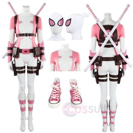 Gwenpool Cosplay Costume for Women Gwen Stacy Halloween Outfit Full Suit