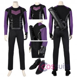 Hawkeye Clint Barton S1 Purple Cosplay Costumes