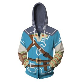 The Legend of Zelda 3D Printed Hoodie Zip Up Jacket for Men and Women
