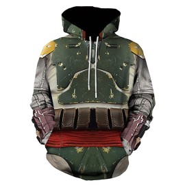 The Mandalorian Boba Fett Pullover Hoodie for Adults Cosplay