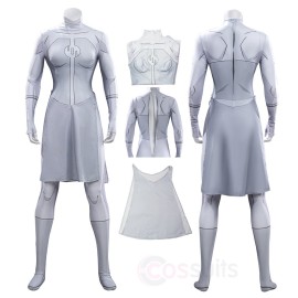 Invincible Anissa Cosplay Costume White Bodysuit