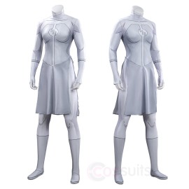 Invincible Anissa Cosplay Costume White Bodysuit
