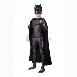 Kids Bruce Wayne cosplay costuems Robert Pattinson Jumpsuit