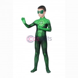 Kids Jordan Green Cosplay Bodysuit Hal Jordan Cosplay Suits