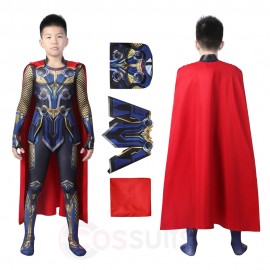 Kids Thor Love And Thunder Cosplay Costume Thor Spandex Printed Suit