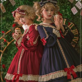 Royal Vintage Princess Lolita Dress with Long Sleeves