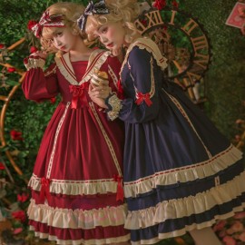 Royal Vintage Princess Lolita Dress with Long Sleeves