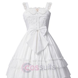 Elegant High Waist Lolita Jumper Skirt