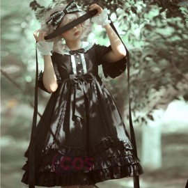 Royal Vintage Gothic Lolita Dress with Short Sleeves