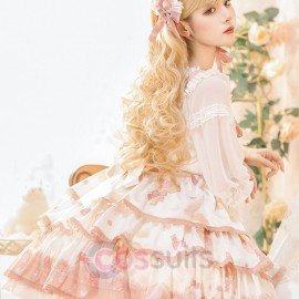 Summer Sweet Lolita High Waist Jumper Skirt