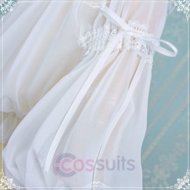 Chiffon Off-Shoulder Lolita Half Sleeve Blouse