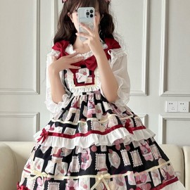 Sweet Cake-Themed Lolita Jumper Skirt