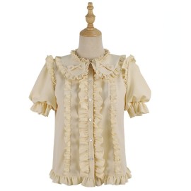 Summer Elegant Lolita Short Sleeve Blouse