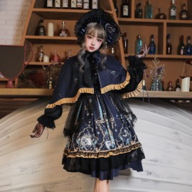 Vintage Gothic Lolita Long Sleeve Dress Set