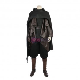 Luke Skywalker Black Cosplay Costume Star Wars 8 The Last Jedi Cosplay Suit