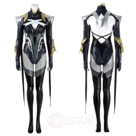 Deluxe Marvel Rivals Storm Cosplay Costume Black Superhero Halloween Suits