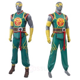 Marvel Rivals Iron Fist Cosplay Costume with Eye Mask Halloween Suit