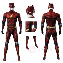 Barry Allen Parallel Universe Cosplay Costumes TF Barry Allen Jumpsuit