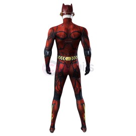 Barry Allen Parallel Universe Cosplay Costumes TF Barry Allen Jumpsuit