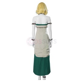 Zelda Princess Green Dress Cosplay Suit The Legend of Zelda Tears of the Kingdom Costumes