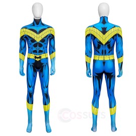Dick Grayson Cosplay Costume Blue Jumpsuit New Titans Superhero Halloween Suit