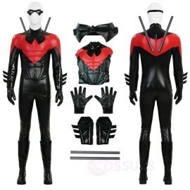 New 52 Dick Grayson Cosplay Costume Red Muscle Version