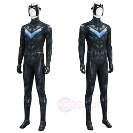 Arkham Knight Nightwing Cosplay Costume Jumpsuit