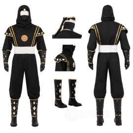 Power Rangers Black Ninja Cosplay Costumes Adam Park Cosplay Suit