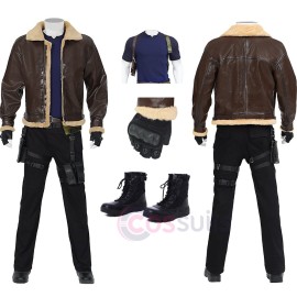 Leon Kennedy Cosplay Costumes Resident Evil 4 Remake Halloween Suit