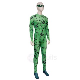 Riddler Cosplay Jumpsuit Forever Series Halloween Suits