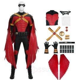 Red & Black Vigilante Tim Drake Cosplay Costume