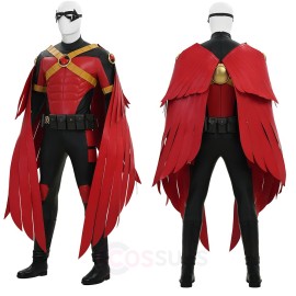 Red & Black Vigilante Tim Drake Cosplay Costume