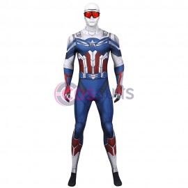 Sam Wilson Costume The Falcon and the Winter Soldier Spandex Printed Cosplay Suit