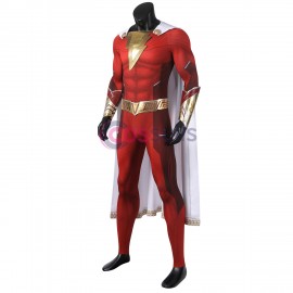 Billy Batson Cosplay Costume Billy Batson Suit Top Level