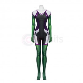 She-Hulk Cosplay Costume Female Hulk Halloween Jumpsuit