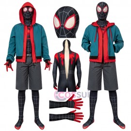 Spider-Man: Into the Spider-Verse Miles Morales Jumpsuit Cosplay Costume