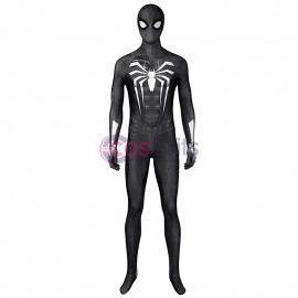 Spider-Man Miles Morales PS5 Cosplay Costume Symbiote Black Suit