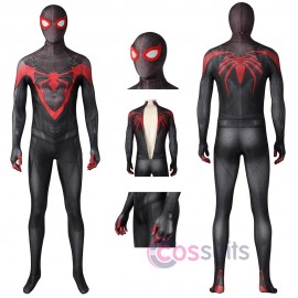 Spider Man Miles Morales Spandex Printed Cosplay Costume