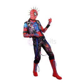 Spider-Punk Hobart Brown Cosplay Costumes Across the Spider Verse Cosplay Suits