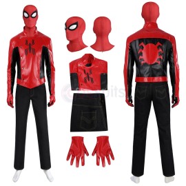 Spider-Man 2 Last Stand Cosplay Costumes Red Leather Jacket Cosplay Suit