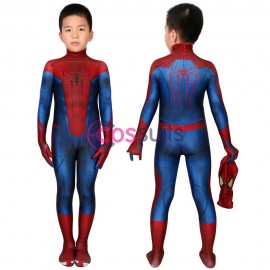Ready To Ship Size S Spider-man Kids Suits The Amazing Spiderman Jumpsuit Cosplay Costume Christmas Gifts
