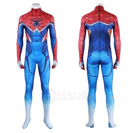 Deluxe Marvel Rivals Spider-Punk 2099 Spiderman Cosplay Costume with Coat Jumpsuit and Shoes