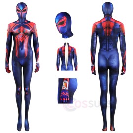 Female Spider-Man 2099 Miguel O'Hara Cosplay Costumes Jumpsuits