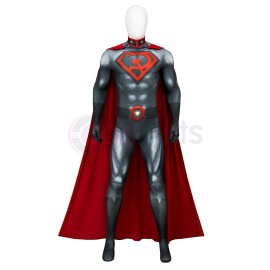 Red Son Cosplay Costume Clark Kent Halloween Jumpsuit