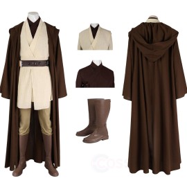 Star Wars Episode III Revenge of the Sith Cosplay Costumes Obi-Wan Cosplay Suit