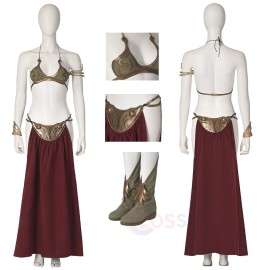 Star Wars 6 Princess Leia Cosplay Costumes Top Level Outfit