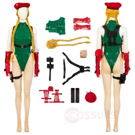 Street Fighter 6 Cammy Green Cosplay Costume