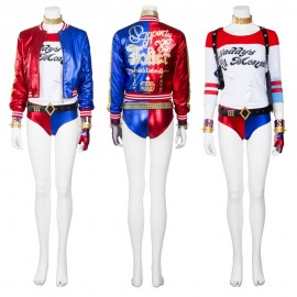 Girls Suicide Squad Harley Cosplay Costume Top Level