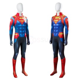 2018 Clark Kent Halloween Cosplay Costumes Jonathan Kent Jumpsuit