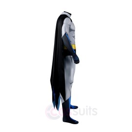 Bruce Wayne 2004 TV Series Cosplay Costume Knights of Dark Jumpsuit with Cloak and Mask